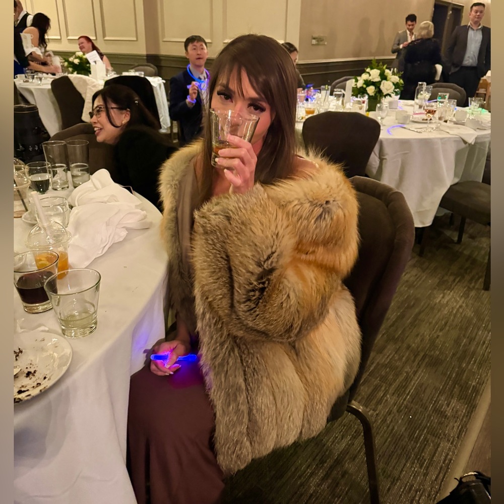 Fox Fur, Vintage Red Fox Fut Coat, Real Fur, Genuine fur